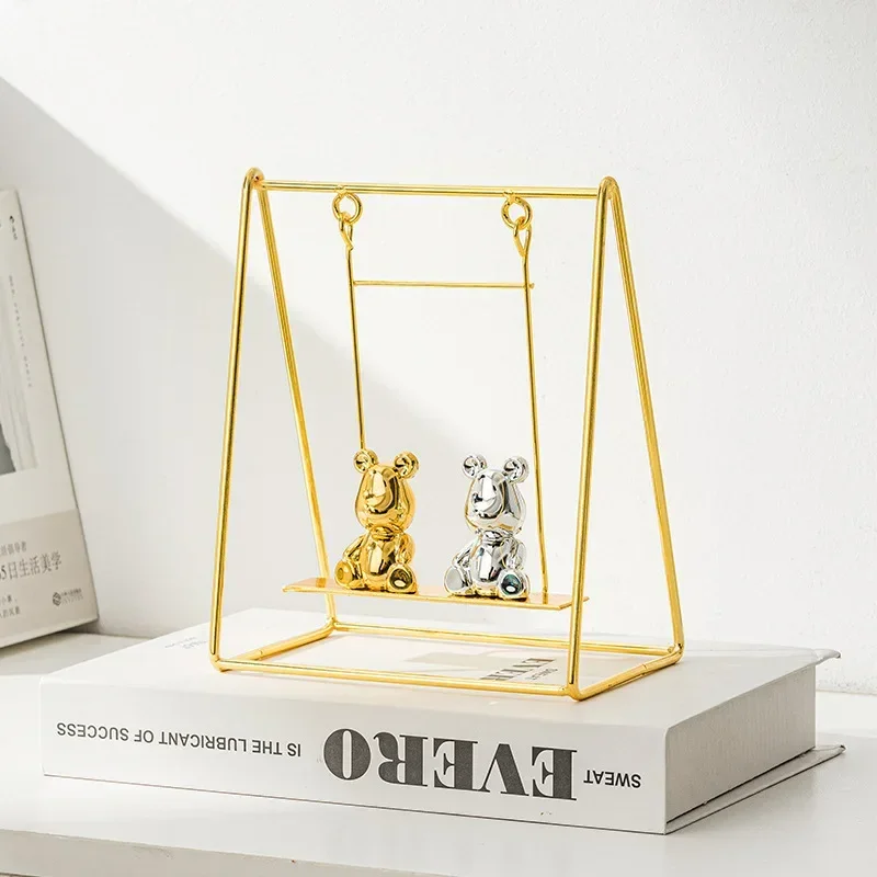 Nordic Kawaii Swing Bear Sculpture Desk Accessories Living Room Office Bookshelf Decorative Figurines Luxury Home Decoration
Nordic Kawaii Swing Bear Sculpture Desk Accessories Living Room Office Bookshelf Decorative Figurines Luxury Home Decoration