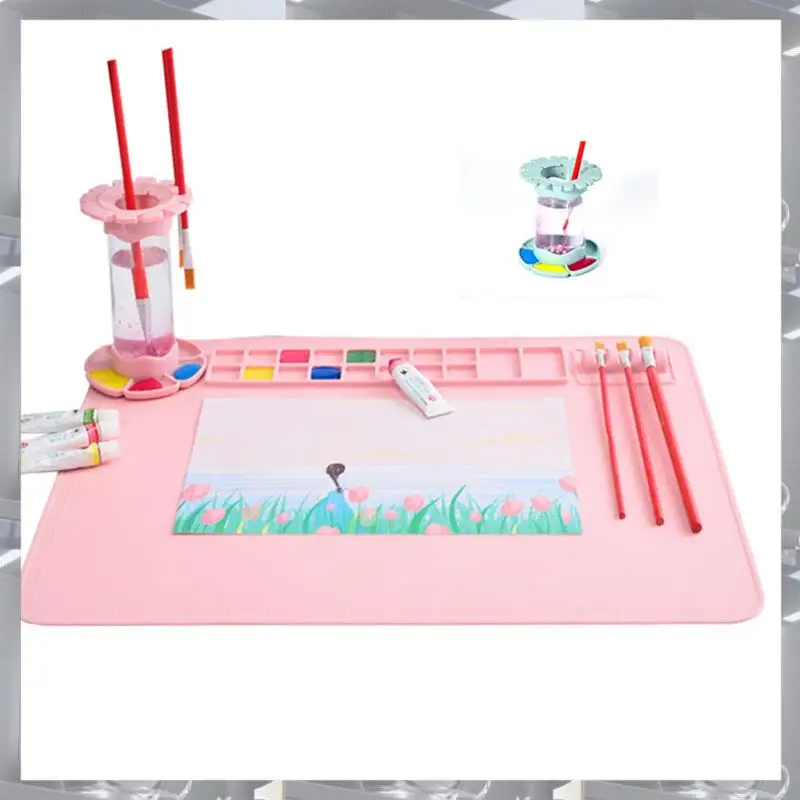 Washable Silicone Craft Graffiti Painting Mat DIY Silicone Painting Scrubbable Pigment Palette Painting Pad Blue Easy To Use
Washable Silicone Craft Graffiti Painting Mat DIY Silicone Painting Scrubbable Pigment Palette Painting Pad Blue Easy To Use