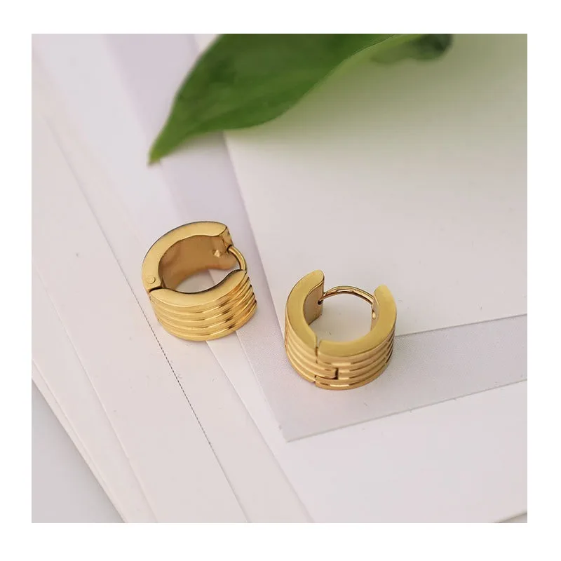 Electric Stripe Simple Earrings High-end Titanium Steel Earrings Niche Design Earrings Women
Electric Stripe Simple Earrings High-end Titanium Steel Earrings Niche Design Earrings Women