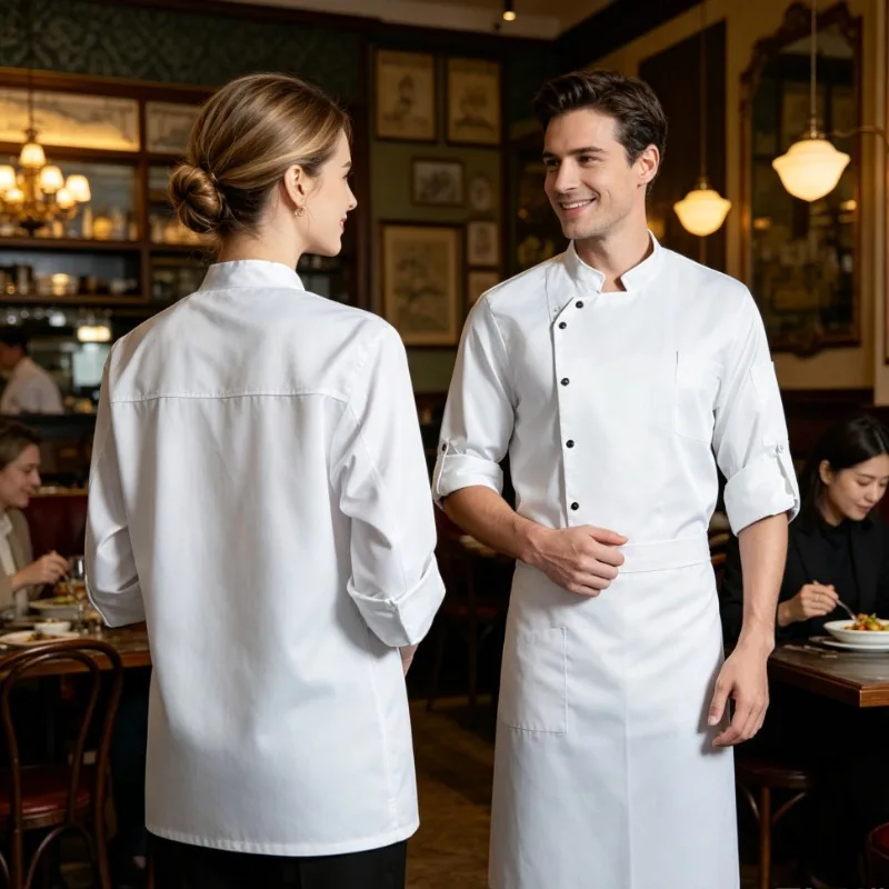 Adjustable Sleeve Length Chef Workwear, Unisex Workwear, Western Style Hotel Kitchen, Baker's Special Stain Resistant Uniform
Adjustable Sleeve Length Chef Workwear, Unisex Workwear, Western Style Hotel Kitchen, Baker's Special Stain Resistant Uniform