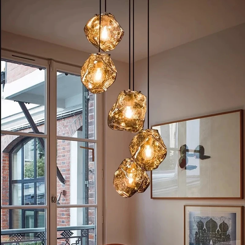 Minimalist And Retro Glass Bedroom Bedside Chandelier ice Cube Stone Long Line Chandelier Dining Room Bar Counter Ambient Light
Minimalist And Retro Glass Bedroom Bedside Chandelier ice Cube Stone Long Line Chandelier Dining Room Bar Counter Ambient Light