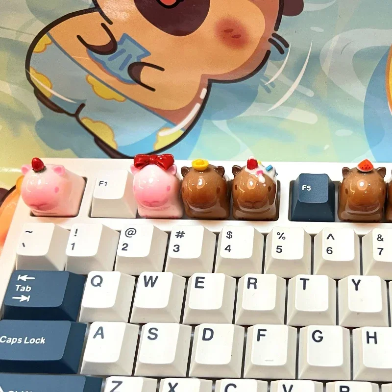 Point Cute Capybara Animal Artisan Keycap Custom Handmade Keyboard Cap Personality Resin Mechanical Keyboard Accessories Gift
Point Cute Capybara Animal Artisan Keycap Custom Handmade Keyboard Cap Personality Resin Mechanical Keyboard Accessories Gift
