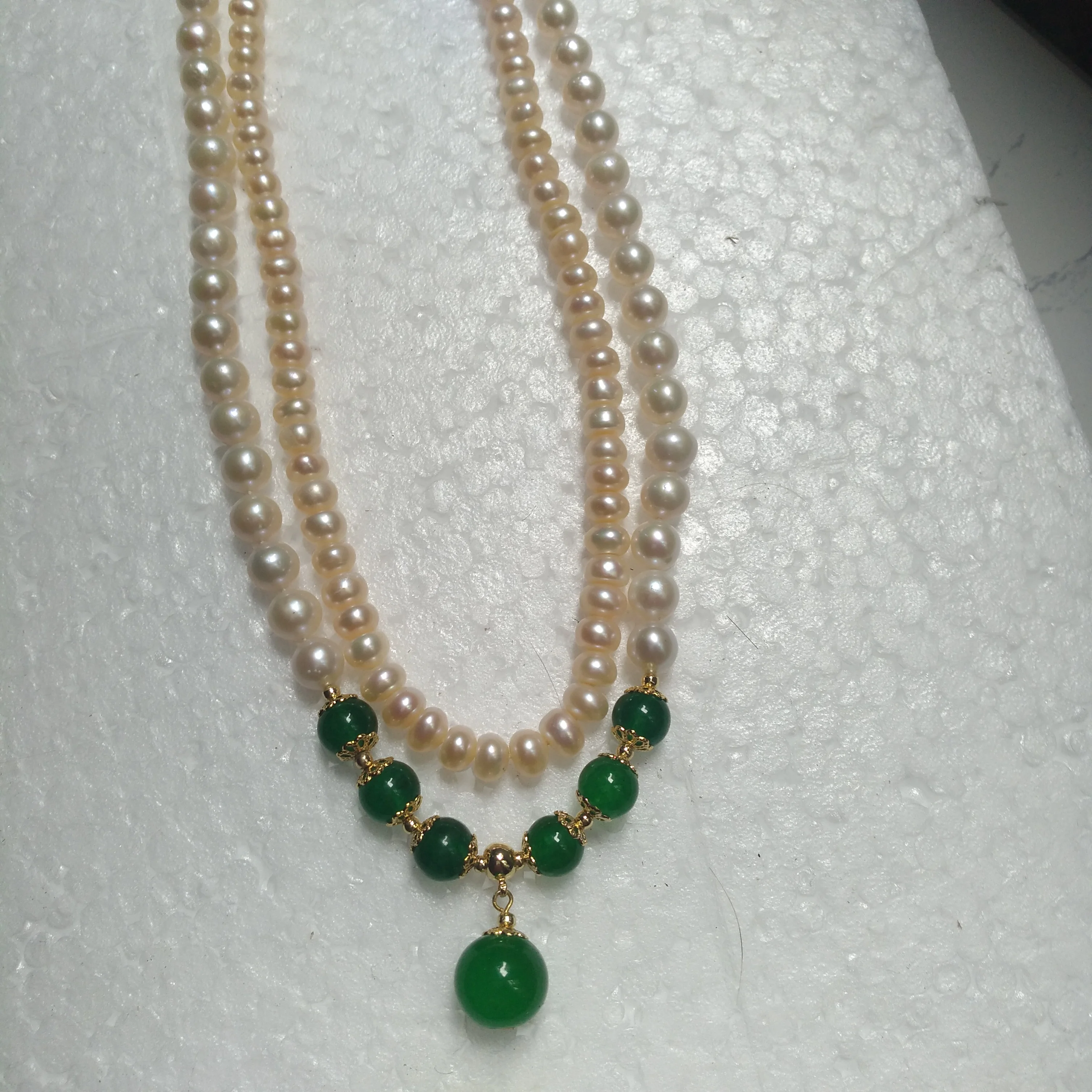 2row Natural AAA South Sea White Multi-Color Pearl Jade Necklace 12mm Pendant
2row Natural AAA South Sea White Multi-Color Pearl Jade Necklace 12mm Pendant