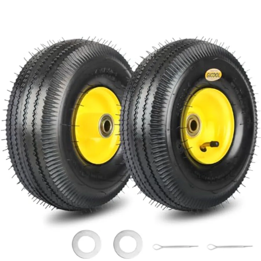 4.10 3.504 Explorer Series Rubber Tire and Wheel with 2.25 Offset Hub 5 8 Sealed Bearings for Hand Truck Trolley Dolly Garden W
4.10 3.504 Explorer Series Rubber Tire and Wheel with 2.25 Offset Hub 5 8 Sealed Bearings for Hand Truck Trolley Dolly Garden W