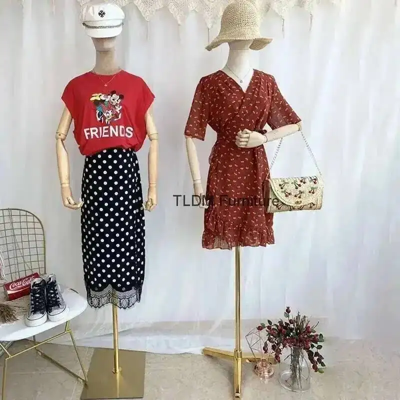 Cloth Female Cover Wooden Head Arm Half Mannequins Metal Base Wedding Clothing Display Stand Adjustable Clothing Store Mannequin
Cloth Female Cover Wooden Head Arm Half Mannequins Metal Base Wedding Clothing Display Stand Adjustable Clothing Store Mannequin