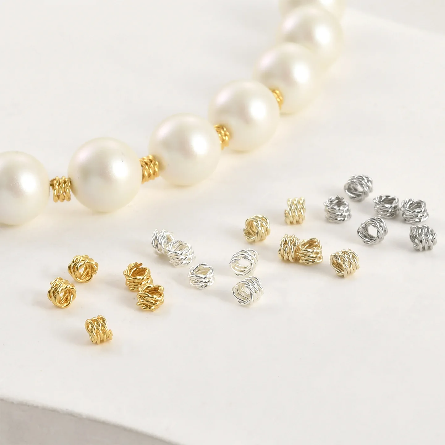 20 Pieces Braided Twist Wreath Small Spacer Beads Accessories Diy Pearl Bracelet Necklace Jewelry Making Materials Wholesale
20 Pieces Braided Twist Wreath Small Spacer Beads Accessories Diy Pearl Bracelet Necklace Jewelry Making Materials Wholesale