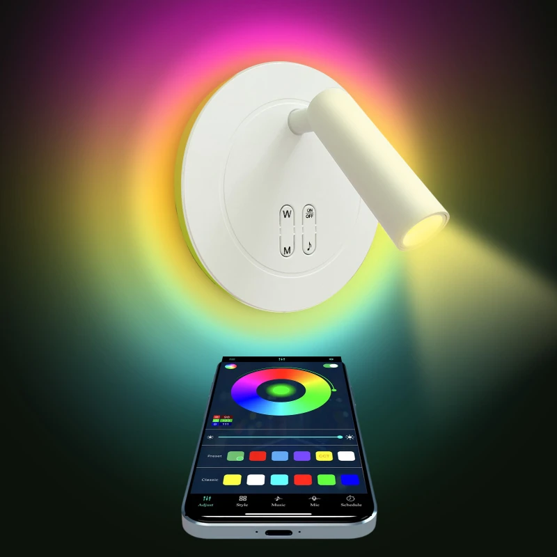New Smart Wall Lantern Symphony RGB Round Reading Light 5V Creative Night Light Gaming Ambient Light
New Smart Wall Lantern Symphony RGB Round Reading Light 5V Creative Night Light Gaming Ambient Light