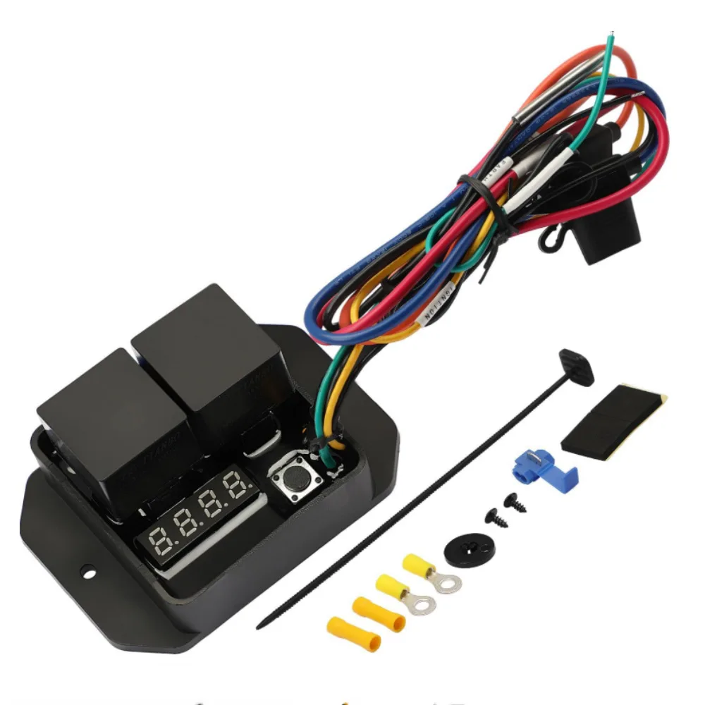 Digital Radiator Fan Controller #0444 Dual Electric Thermatic Fan 12V and 24V Adjustable Temperature Range from 40°C to 110°C
Digital Radiator Fan Controller #0444 Dual Electric Thermatic Fan 12V and 24V Adjustable Temperature Range from 40°C to 110°C