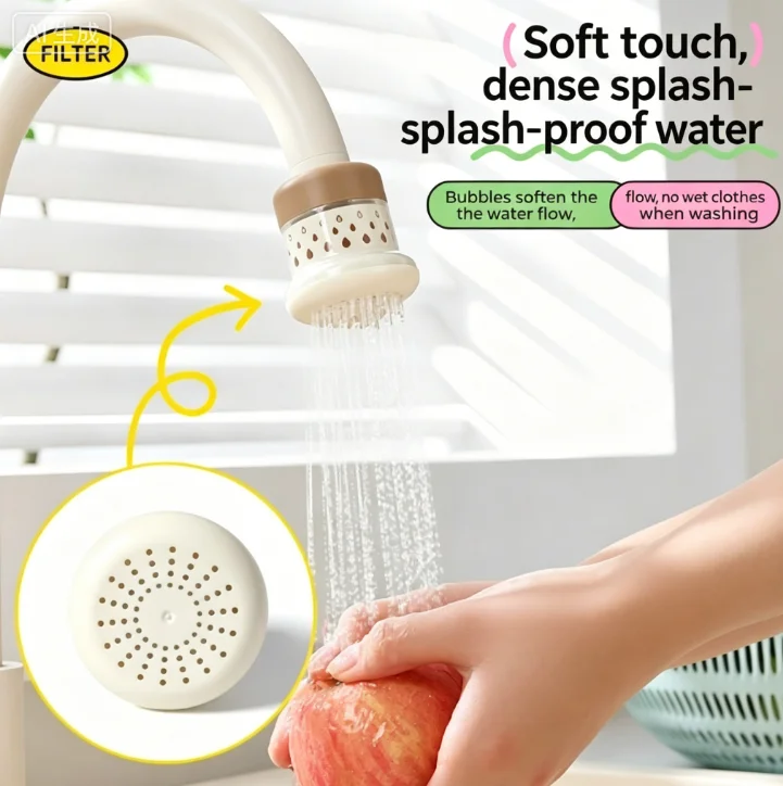Multi-layer purified faucet filter with adjustable rotation function. Portable washable tap water-saving extender
Multi-layer purified faucet filter with adjustable rotation function. Portable washable tap water-saving extender