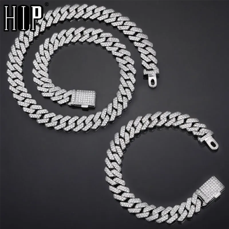 Hip Hop Miami Curb Cuban Chain Necklace 12MM Iced Out Chains Paved Rhinestones CZ Bling Rapper Necklaces Men Jewelry
Hip Hop Miami Curb Cuban Chain Necklace 12MM Iced Out Chains Paved Rhinestones CZ Bling Rapper Necklaces Men Jewelry
