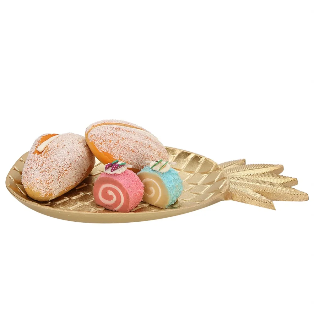 Поднос для закусок в форме ананаса золотого цвета, из смолы, для орехов и снеков, декоративная тарелка в форме ананаса/листья
Поднос для закусок в форме ананаса золотого цвета, из смолы, для орехов и снеков, декоративная тарелка в форме ананаса/листья