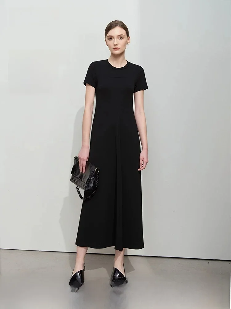 Casual Modal Elastic round Ne ort Sve Long Dr Women's Loose Fit Summer New Sle A-Line Skirt Moisture ng
Casual Modal Elastic round Ne ort Sve Long Dr Women's Loose Fit Summer New Sle A-Line Skirt Moisture ng