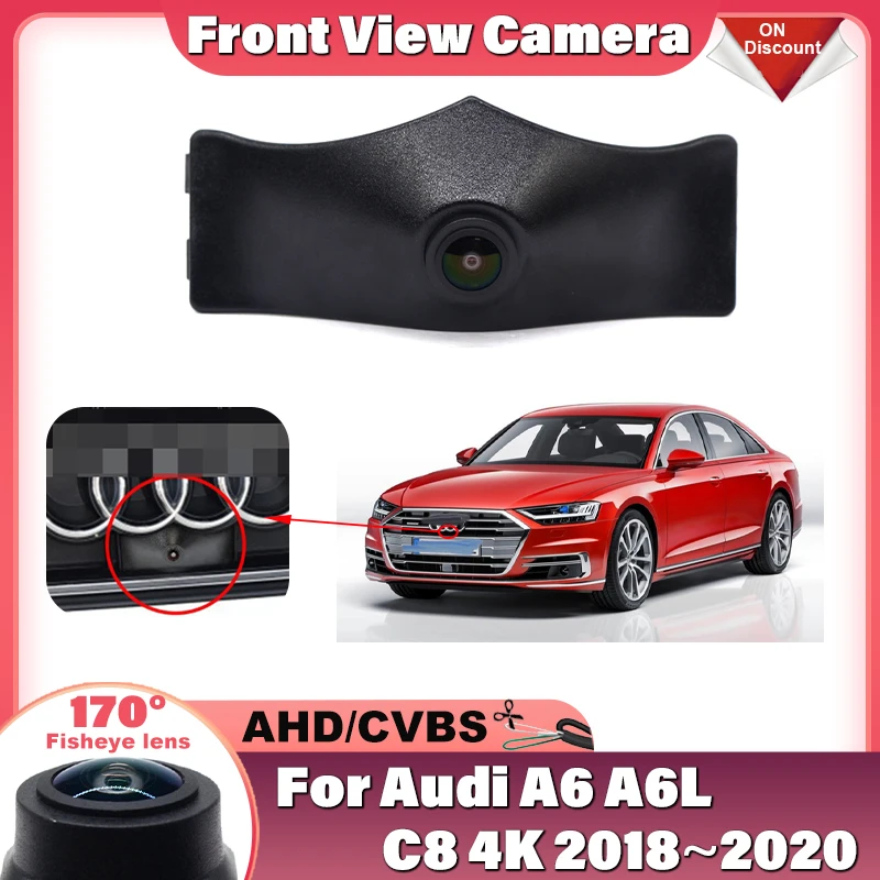 170° FishEye HD CCD Car Front View Parking Night Vision Positive Waterproof Logo Camera For Audi A6 A6L C8 4K 2018 2019 2020
170° FishEye HD CCD Car Front View Parking Night Vision Positive Waterproof Logo Camera For Audi A6 A6L C8 4K 2018 2019 2020