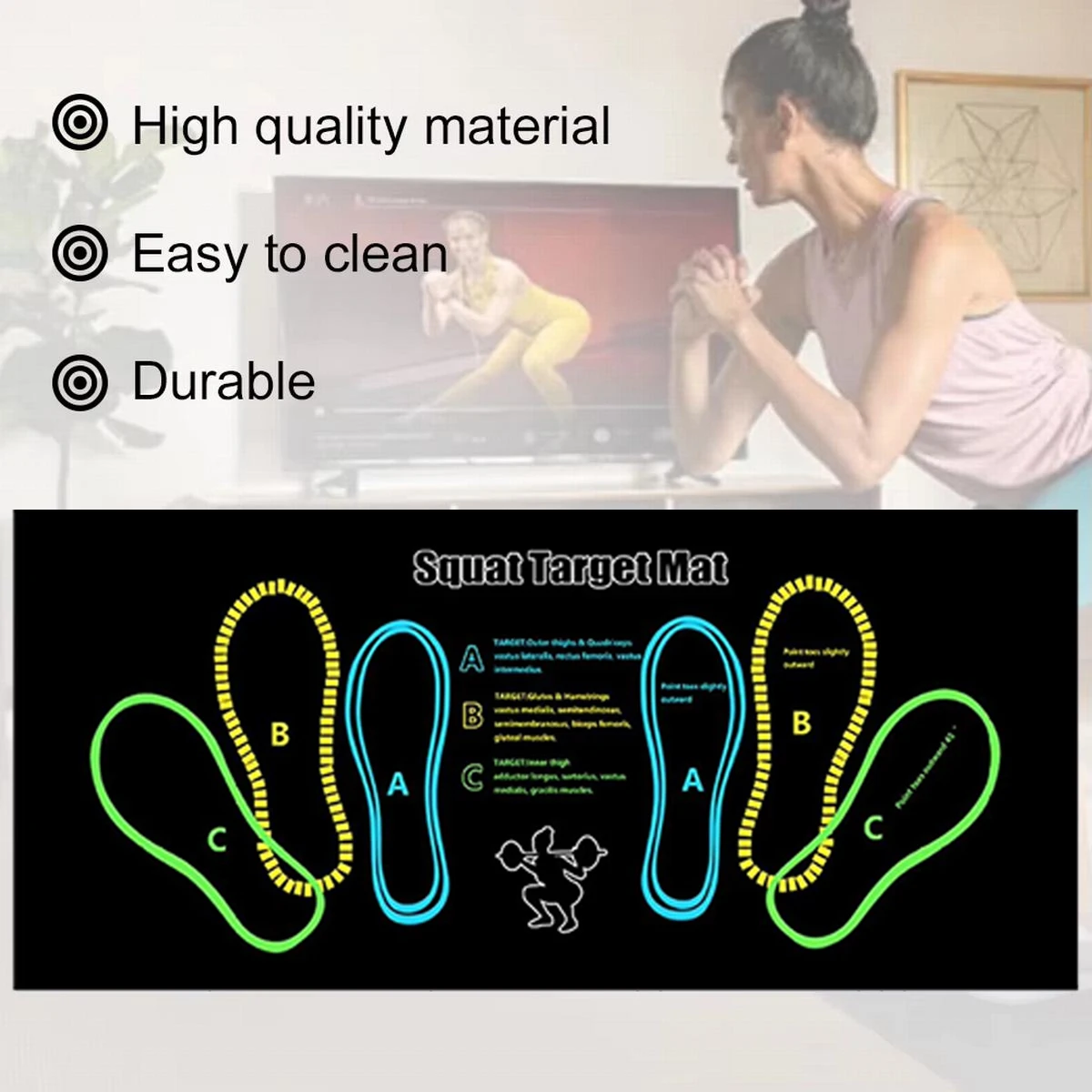 1 шт., коврики для йоги, пилатеса, тренировочный коврик для приседаний, тренировочный коврик со следами, многофункциональный коврик для фитнеса 35*80 см/40*100 см
1 шт., коврики для йоги, пилатеса, тренировочный коврик для приседаний, тренировочный коврик со следами, многофункциональный коврик для фитнеса 35*80 см/40*100 см