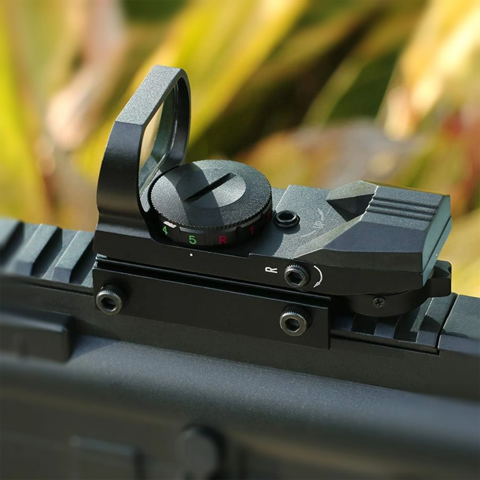 Feyachi Reflex Sight - Adjustable Reticle (4 Styles, 5 Brightness Settings) Both Red and Green in one Sight!
Feyachi Reflex Sight - Adjustable Reticle (4 Styles, 5 Brightness Settings) Both Red and Green in one Sight!