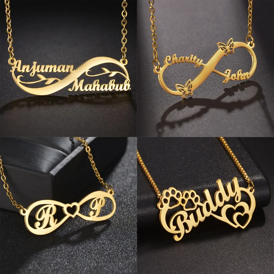 Custom Name Pendant Necklace For Women Men Infinity Symbol Stainless Steel Trendy Multi Style Personalized Birthday Jewelry Gift
Custom Name Pendant Necklace For Women Men Infinity Symbol Stainless Steel Trendy Multi Style Personalized Birthday Jewelry Gift