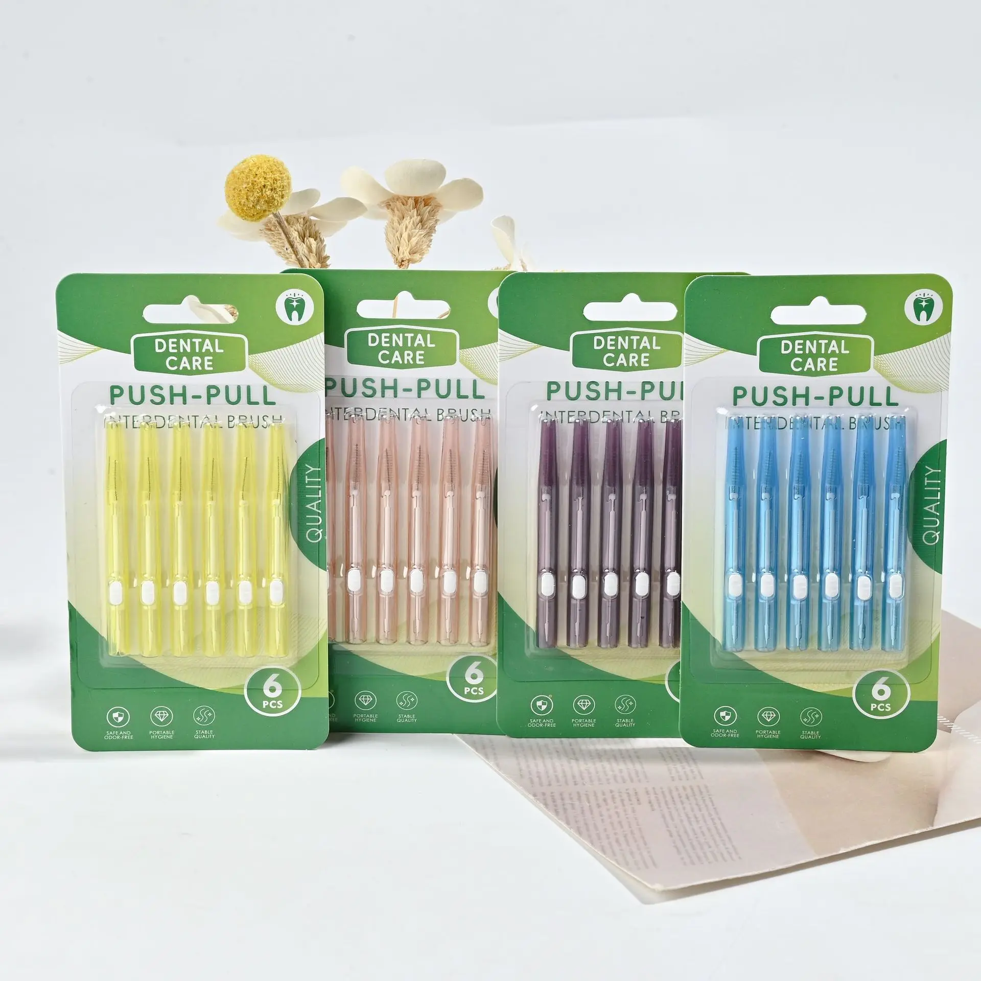 6Pcs Push Pull Interdental Brush 0.6-1.5Mm Cleaning Between Teeth Oral Care Orthodontic Tooth Floss
6Pcs Push Pull Interdental Brush 0.6-1.5Mm Cleaning Between Teeth Oral Care Orthodontic Tooth Floss