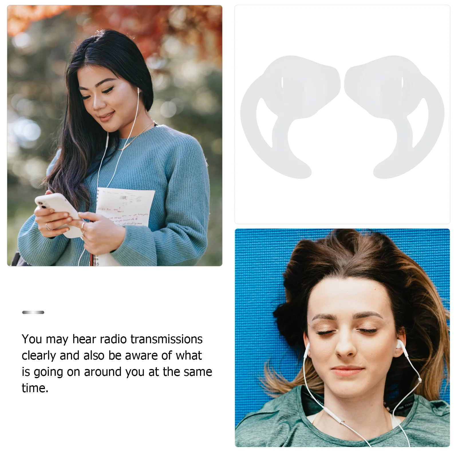 1Pair Silicone Earbud Tips with Fin Design for Acoustic Tube Earpiece Two Use Secure Fit during Exercise Replacement
1Pair Silicone Earbud Tips with Fin Design for Acoustic Tube Earpiece Two Use Secure Fit during Exercise Replacement