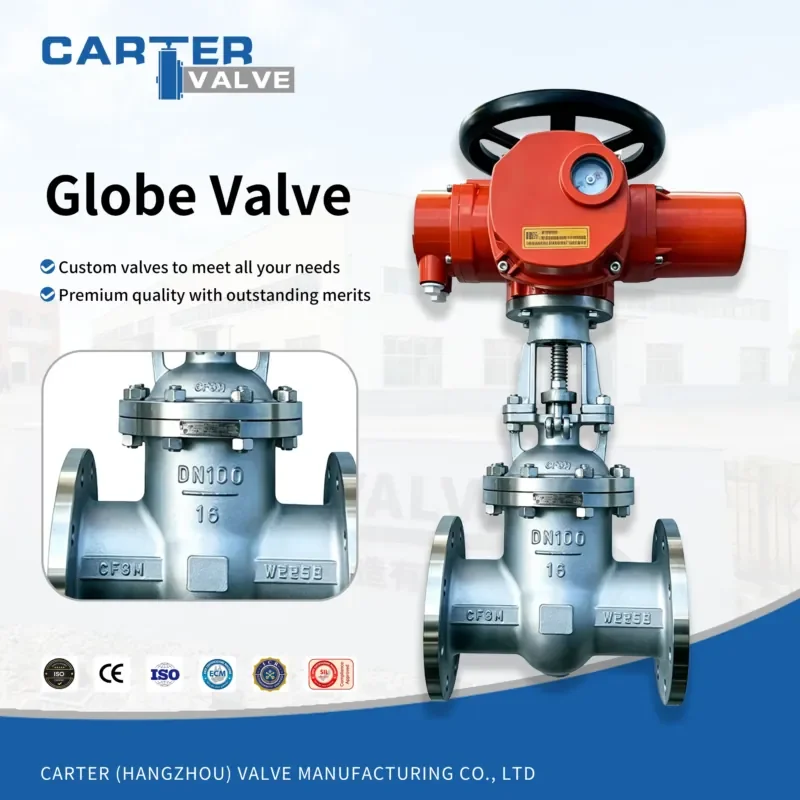 Carter WCB CF3 CF8 Globe Valve FF BW SW Flanged Manual/Pneumatic/Electric ANSI/DIN/API High Temp/Pressure Water/Oil/
Carter WCB CF3 CF8 Globe Valve FF BW SW Flanged Manual/Pneumatic/Electric ANSI/DIN/API High Temp/Pressure Water/Oil/