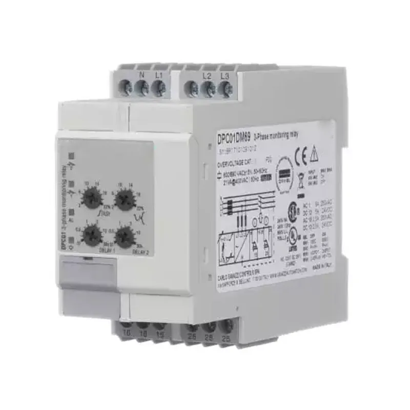 Three phase voltage relay DPC01DM69 Overvoltage and undervoltage phase sequence protector with reverse phase loss
Three phase voltage relay DPC01DM69 Overvoltage and undervoltage phase sequence protector with reverse phase loss