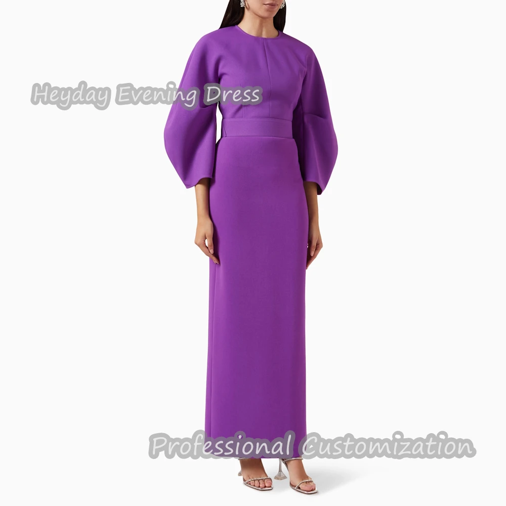 Heyday O-Neck Saudi Arabia Long Sleeves Straight Prom Gown Crepe Ankle Length Button Sexy Elegant luxury Dress For Women 2024
Heyday O-Neck Saudi Arabia Long Sleeves Straight Prom Gown Crepe Ankle Length Button Sexy Elegant luxury Dress For Women 2024