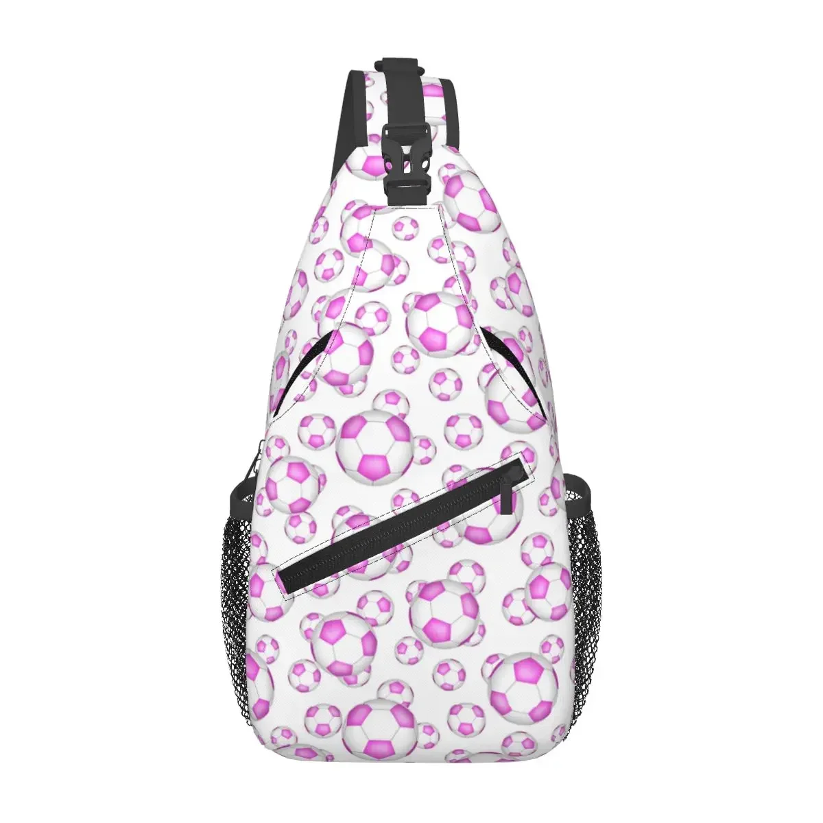 Pink And White Soccer Balls Chest Bag Men Sling Crossbody Backpack Chest Bag Travel Hiking Daypack Shoulder Bag
Pink And White Soccer Balls Chest Bag Men Sling Crossbody Backpack Chest Bag Travel Hiking Daypack Shoulder Bag