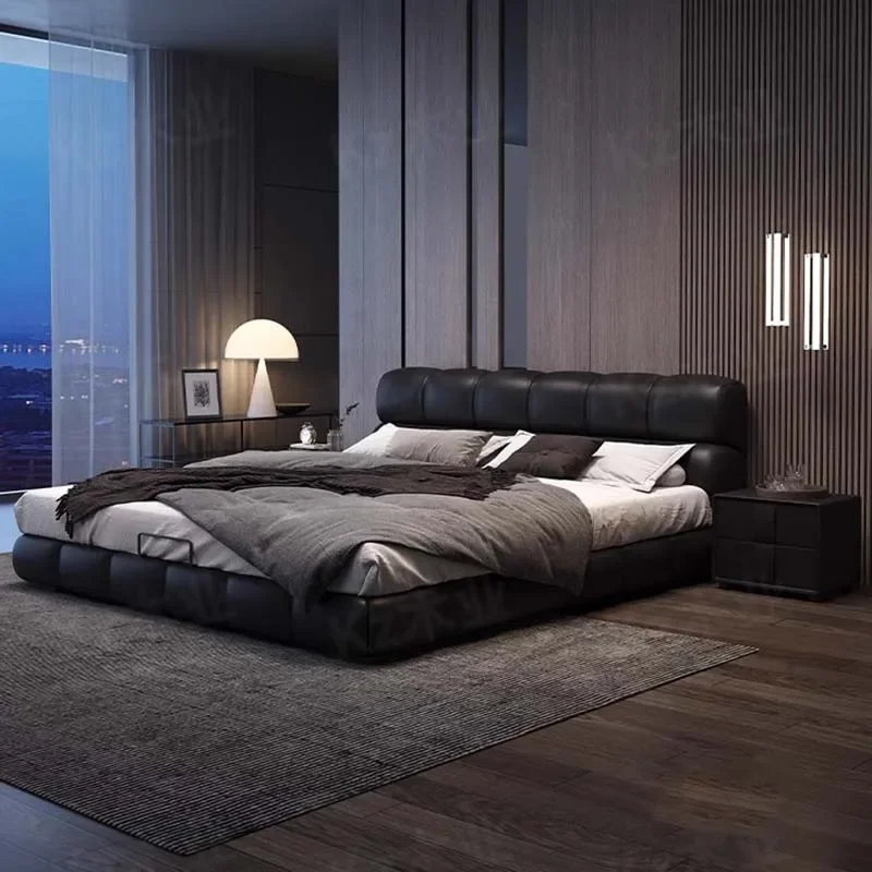 Nordic Adult Luxury Bed Designer High Quality Comfortable Double Queen Bed Aesthetics Wedding Unusual Unique Beliche Furniture
Nordic Adult Luxury Bed Designer High Quality Comfortable Double Queen Bed Aesthetics Wedding Unusual Unique Beliche Furniture