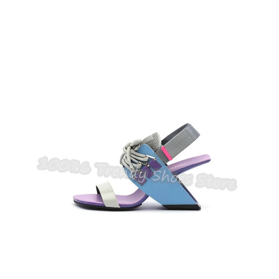 Fashion Mixed Color Narrow Band Women Gladiator Sandals Peep Toe Strange High Heel One-Strap Pumps Lady Party Dress Shoes
Fashion Mixed Color Narrow Band Women Gladiator Sandals Peep Toe Strange High Heel One-Strap Pumps Lady Party Dress Shoes