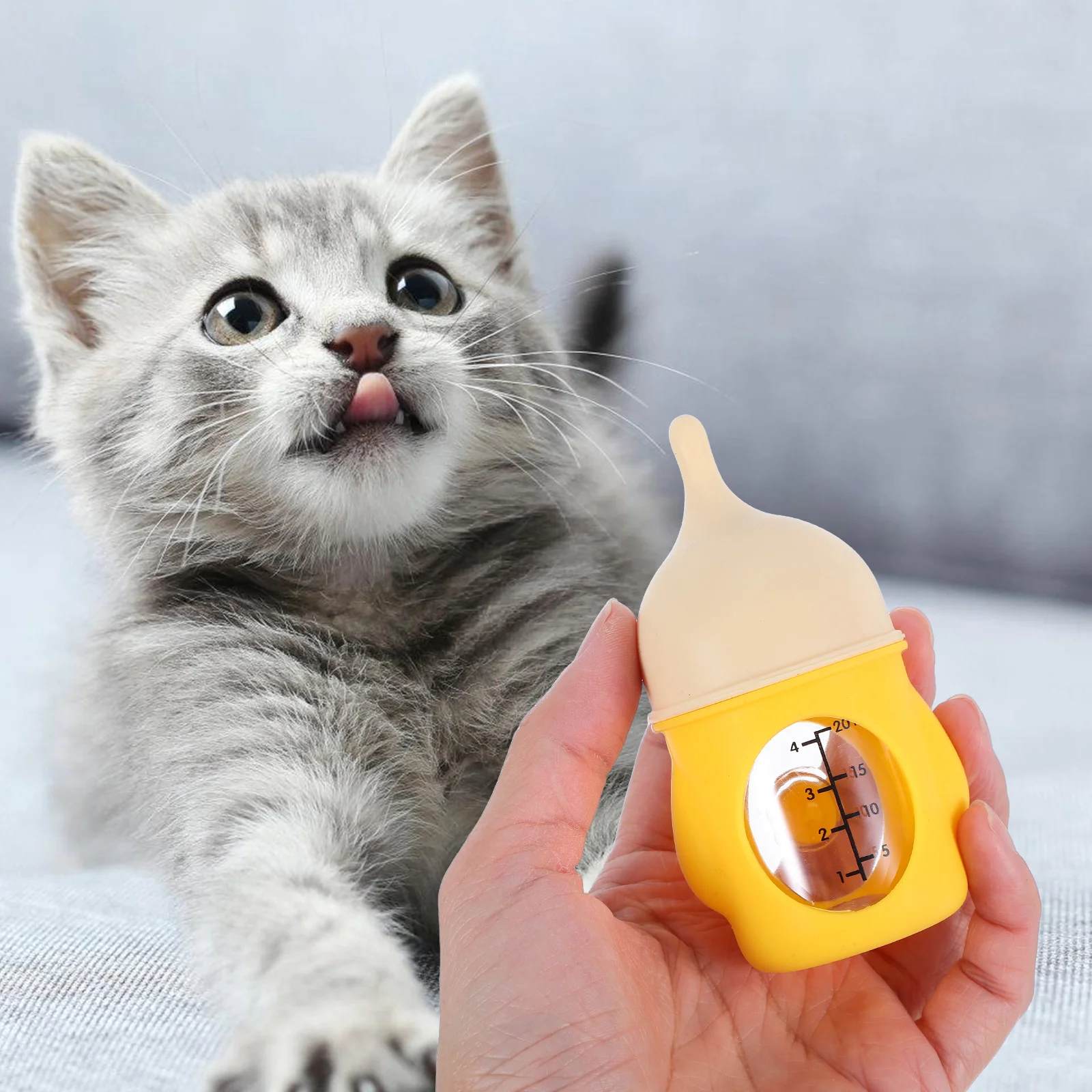 Pet Bottle Safe Light Kitten Puppy Feeding Anti Choking Silica Gel Nursing Newborn Small Animals Supplies Moderate Capacity
Pet Bottle Safe Light Kitten Puppy Feeding Anti Choking Silica Gel Nursing Newborn Small Animals Supplies Moderate Capacity