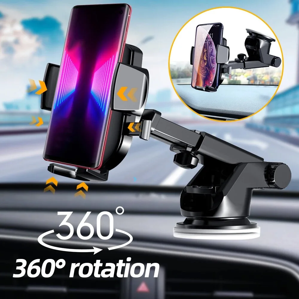 New Upgrade 360° Universal Car Phone Mount, Windshield Dashboard Suction Cup Holder for Mobile Phone GPS
New Upgrade 360° Universal Car Phone Mount, Windshield Dashboard Suction Cup Holder for Mobile Phone GPS