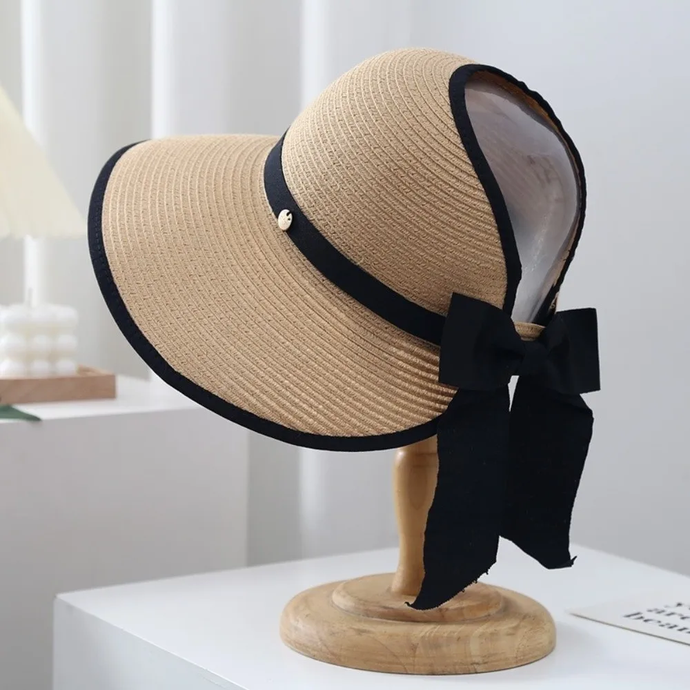Elegant Round Summer Straw Hat Large Brim Bowknot Design Beach Hat UV Protection Foldable Empty Top Sun Hat for Women
Elegant Round Summer Straw Hat Large Brim Bowknot Design Beach Hat UV Protection Foldable Empty Top Sun Hat for Women