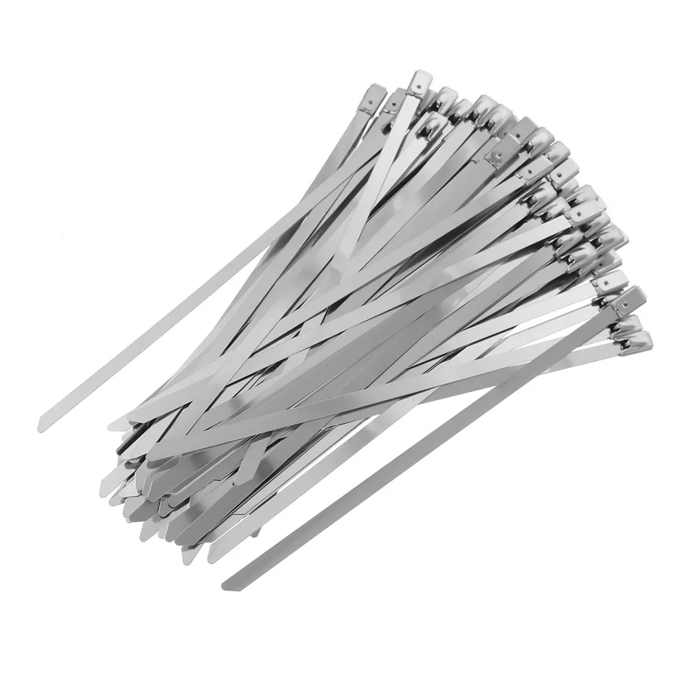 100Pcs Stainless Steel Zip Ties Heavy Duty Metal Cable Ties Self Locking for Outdoor Fence Vehicle Exhaust Cable Management
100Pcs Stainless Steel Zip Ties Heavy Duty Metal Cable Ties Self Locking for Outdoor Fence Vehicle Exhaust Cable Management