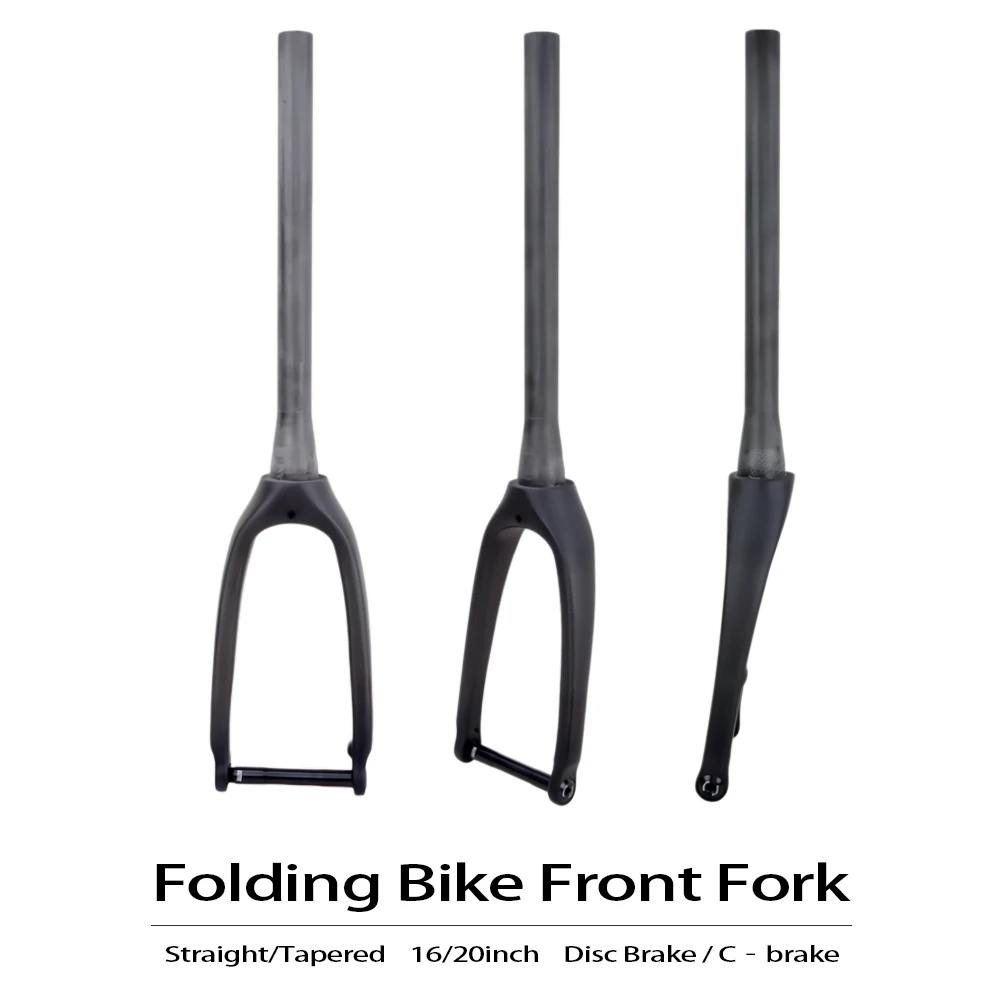 New Full Carbon Folding Bike Front Fork 16/20 Inch Dual Disc/C Brake Straight/Tapered Thru Axle Lightweight Stiff High Strength
New Full Carbon Folding Bike Front Fork 16/20 Inch Dual Disc/C Brake Straight/Tapered Thru Axle Lightweight Stiff High Strength