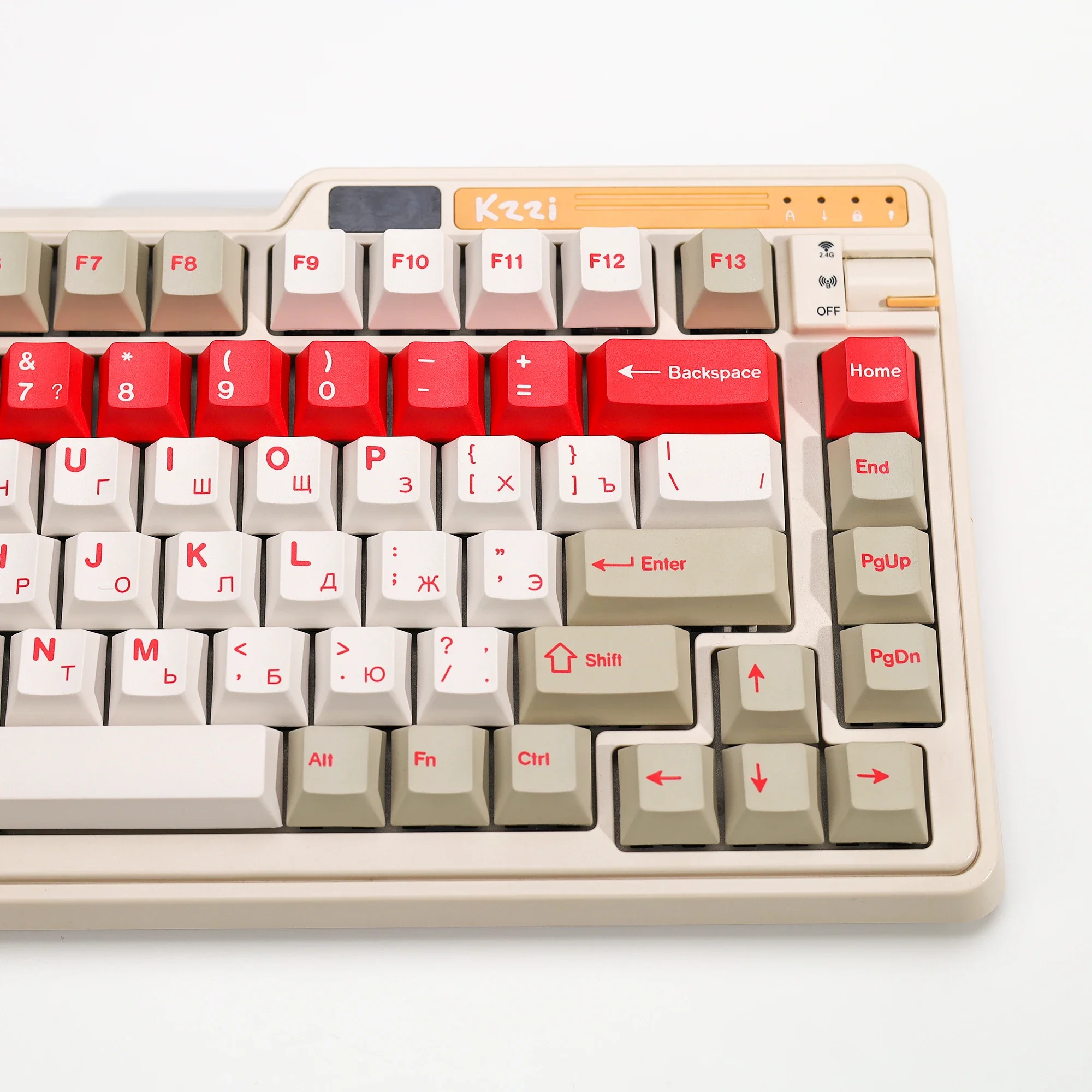 Механическая клавиатура KBDiy, колпачки для клавиш с русским красным оповещением, вишневый профиль, набор 143 клавиш KR ISO 7u, клавиши для переключателей MX Aula F87 F108 F99 Pro ACE60 ACE68 RAINY75 AK74 gx87 crush80 
Механическая клавиатура KBDiy, колпачки для клавиш с русским красным оповещением, вишневый профиль, набор 143 клавиш KR ISO 7u, клавиши для переключателей MX Aula F87 F108 F99 Pro ACE60 ACE68 RAINY75 AK74 gx87 crush80