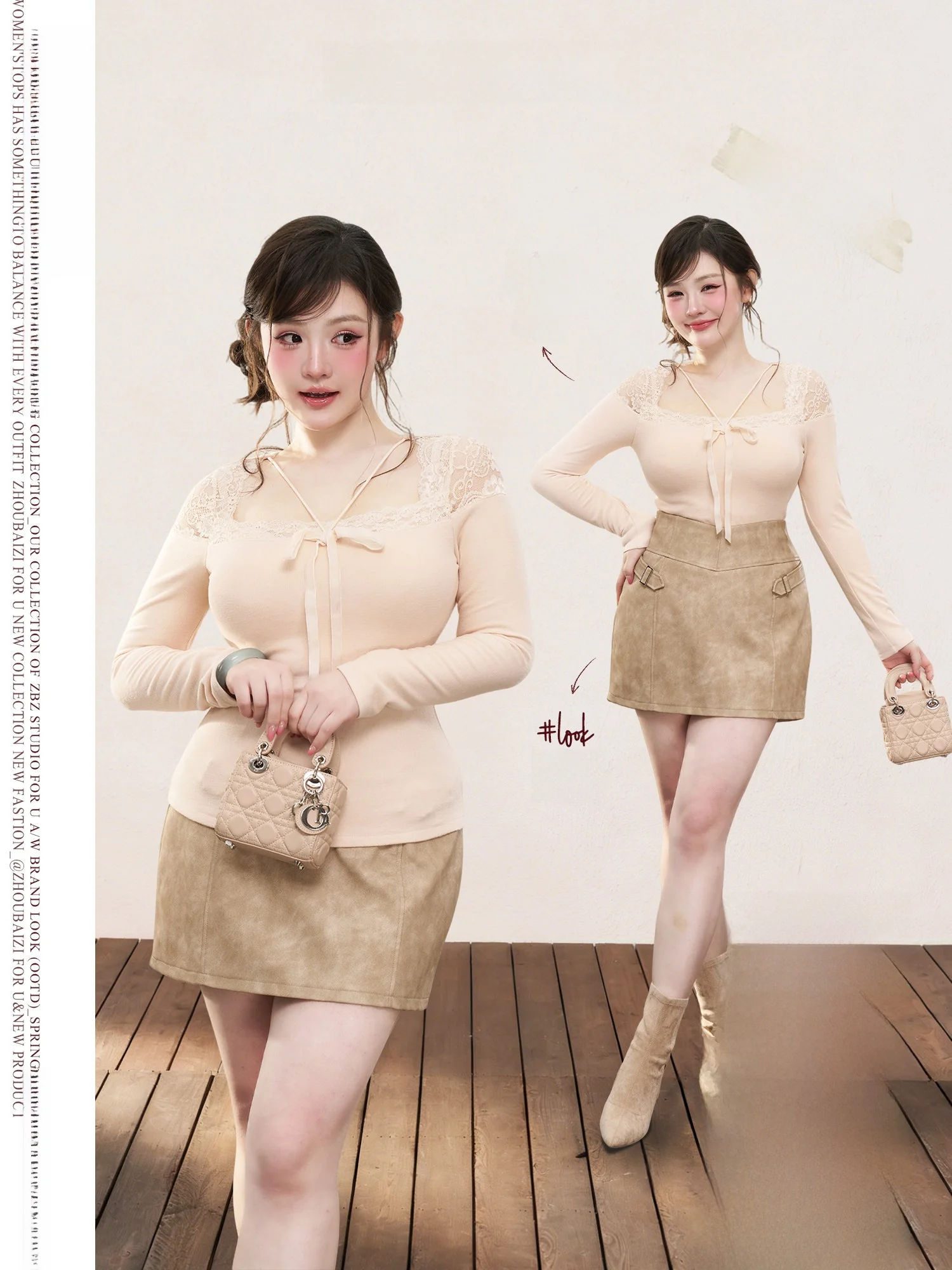 Korean Style Long Sleeve Knitted Top Lace Milk Orange Watermelon Pad Women's Slim Fit Knitted Shirt Simple Style Spring Wear
Korean Style Long Sleeve Knitted Top Lace Milk Orange Watermelon Pad Women's Slim Fit Knitted Shirt Simple Style Spring Wear