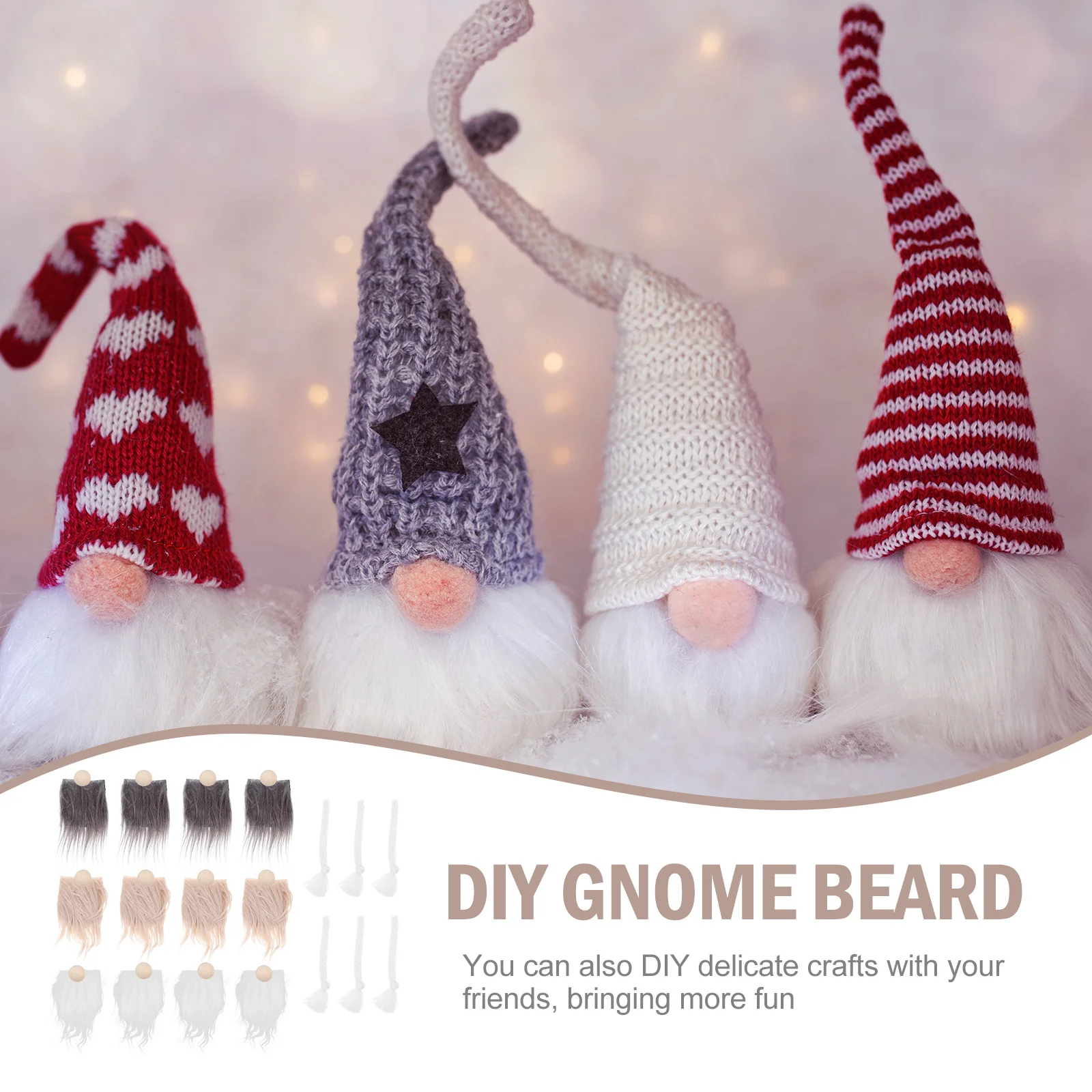 1 Set Pre-Cut Gnome Beard Braids Diy Artificial Material For Decoration Hand Made Craft Beard With Wood Beads Cotton Pre-Cut
1 Set Pre-Cut Gnome Beard Braids Diy Artificial Material For Decoration Hand Made Craft Beard With Wood Beads Cotton Pre-Cut