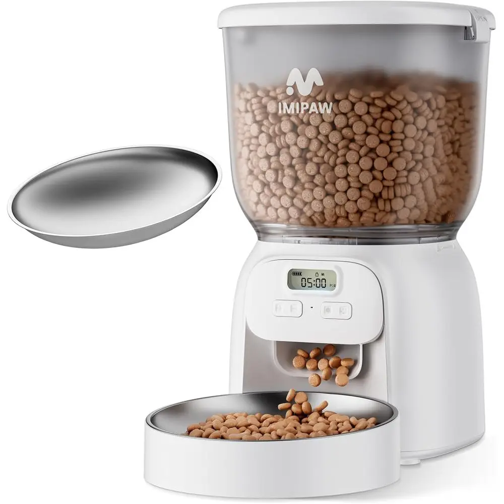 Автоматическая кормушка для кошек: 4 л, программируемая, с таймером, точная подача, 1-6 приемов пищи, легко чистится, двойное питание, с осушителем
Автоматическая кормушка для кошек: 4 л, программируемая, с таймером, точная подача, 1-6 приемов пищи, легко чистится, двойное питание, с осушителем