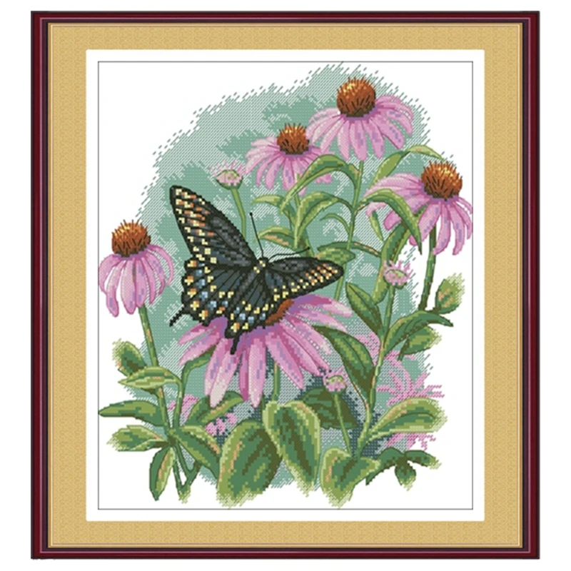 Cross-stitch set, butterfly on the fence, home boring, Kill time, hand embroidery material pack
Cross-stitch set, butterfly on the fence, home boring, Kill time, hand embroidery material pack
