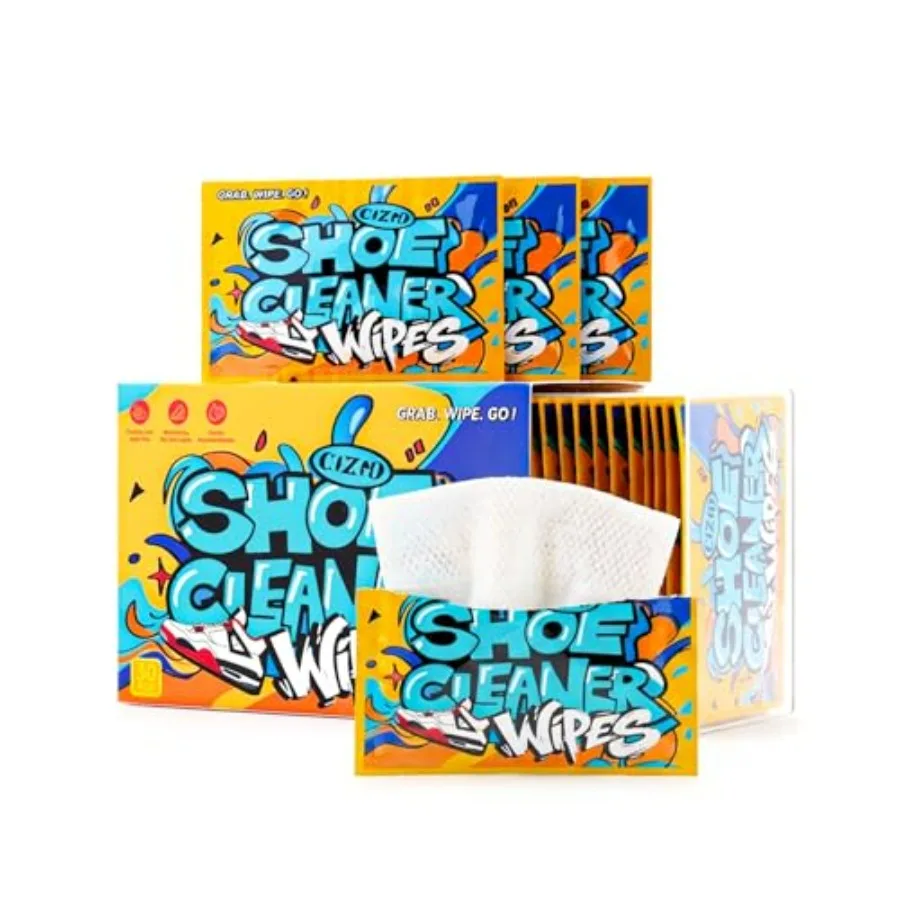 Shoe Cleaner Wipes, Shoe Cleaning Wipes for Sneakers, Leather, Canvas, Portable On-the-Go Shoe Care for Stain Removal
Shoe Cleaner Wipes, Shoe Cleaning Wipes for Sneakers, Leather, Canvas, Portable On-the-Go Shoe Care for Stain Removal
