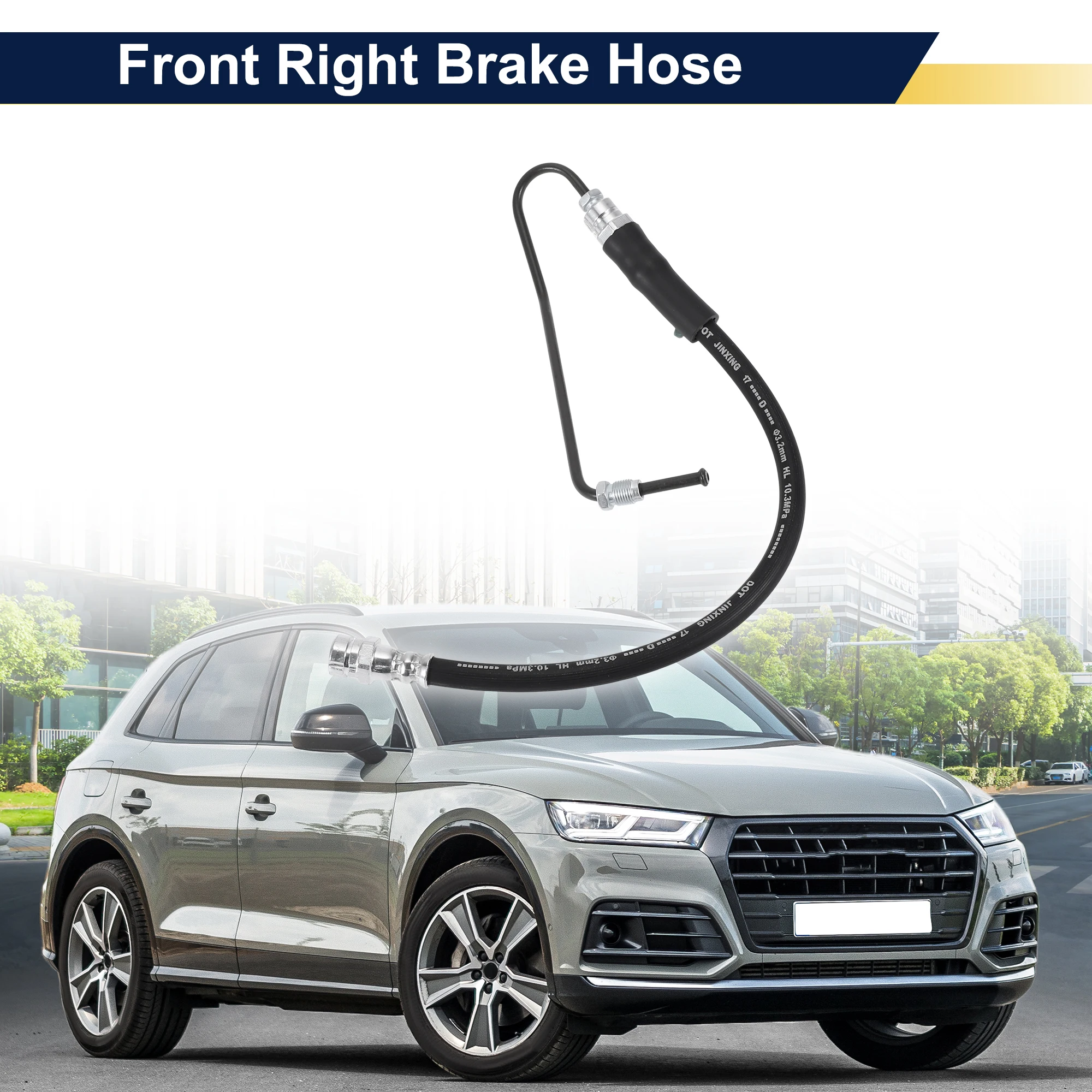 UXCELL передний правый тормозной шланг для Audi Q5 2018-2025 тормозной гидравлический шланг No 80A611708C 
UXCELL передний правый тормозной шланг для Audi Q5 2018-2025 тормозной гидравлический шланг No 80A611708C