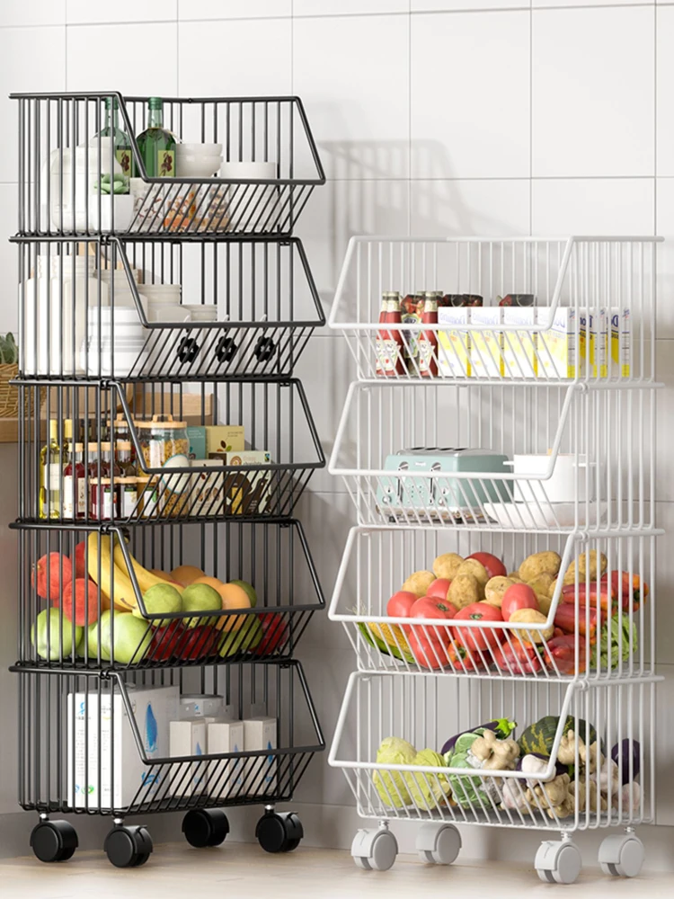 Kitchen Living Room Multi-layer Floor-standing Storage Rack Fruit Vegetable Organizer Iron Material Simple Style Home Organizer
Kitchen Living Room Multi-layer Floor-standing Storage Rack Fruit Vegetable Organizer Iron Material Simple Style Home Organizer