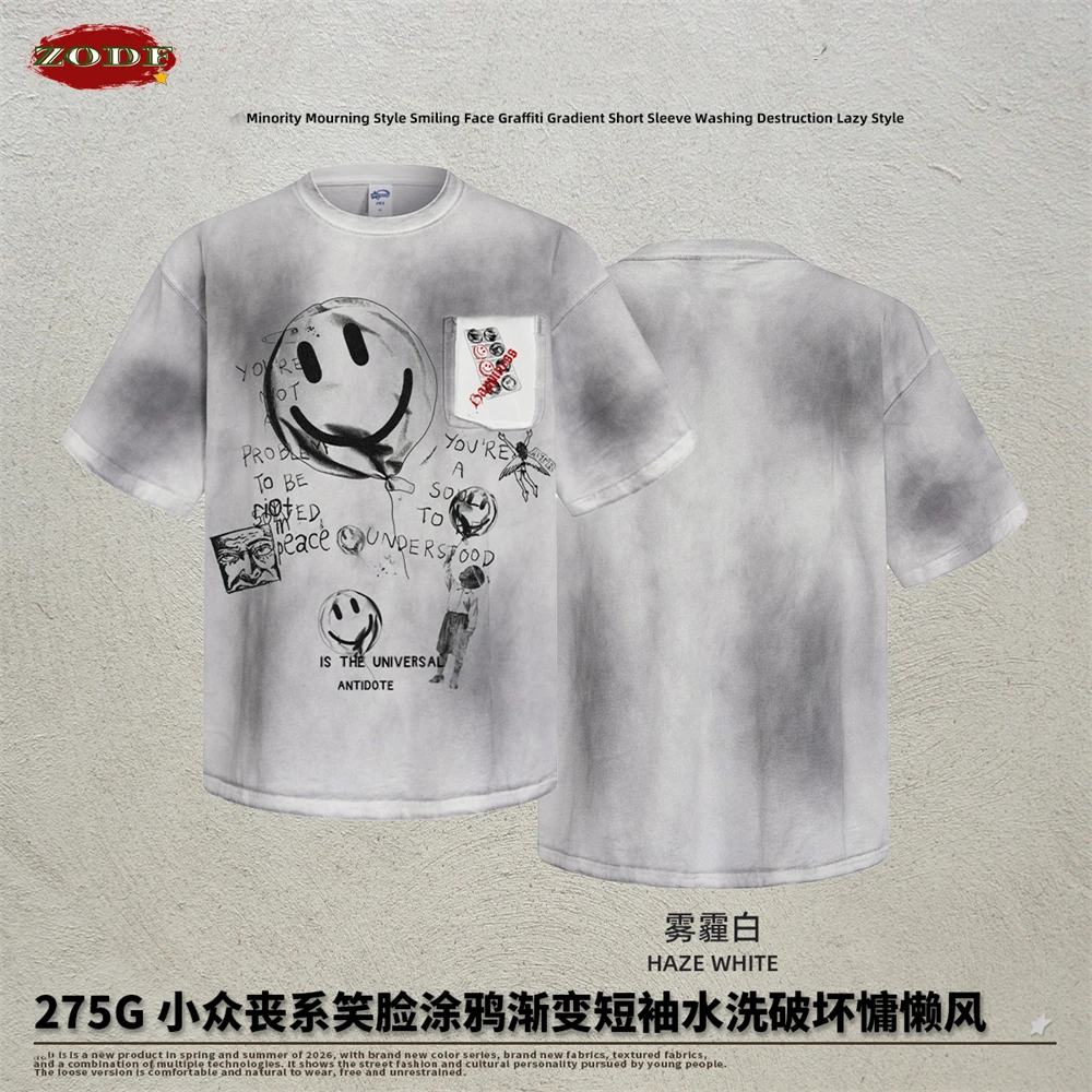 ZODF Fashion Washed Printing Cotton T Shirts For Man Unisex High Street Short Sleeve Distressed Summer T-Shirt Brand Tops HY0019
ZODF Fashion Washed Printing Cotton T Shirts For Man Unisex High Street Short Sleeve Distressed Summer T-Shirt Brand Tops HY0019
