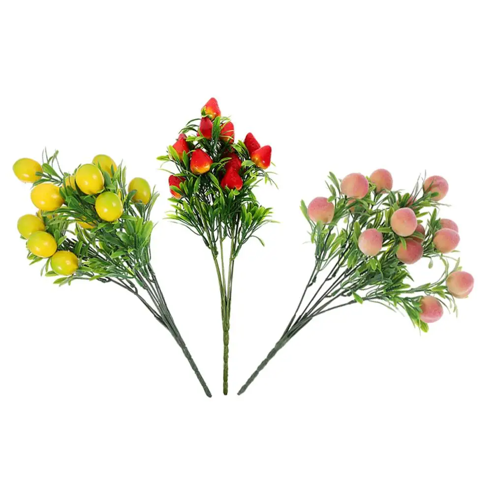 3 Pcs Decorative Fruit Branches Realistic Artificial Fruits Vivid Home Office Novelty Fake Fruits Store DisplayFlower
3 Pcs Decorative Fruit Branches Realistic Artificial Fruits Vivid Home Office Novelty Fake Fruits Store DisplayFlower