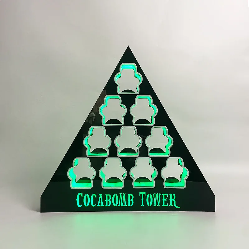 Cocabomb Tower Mini Bottles Display LED Pyramid Alcohol Spirits Miniature Glorifier Drink Testing Serving Tray Wine Presenter
Cocabomb Tower Mini Bottles Display LED Pyramid Alcohol Spirits Miniature Glorifier Drink Testing Serving Tray Wine Presenter