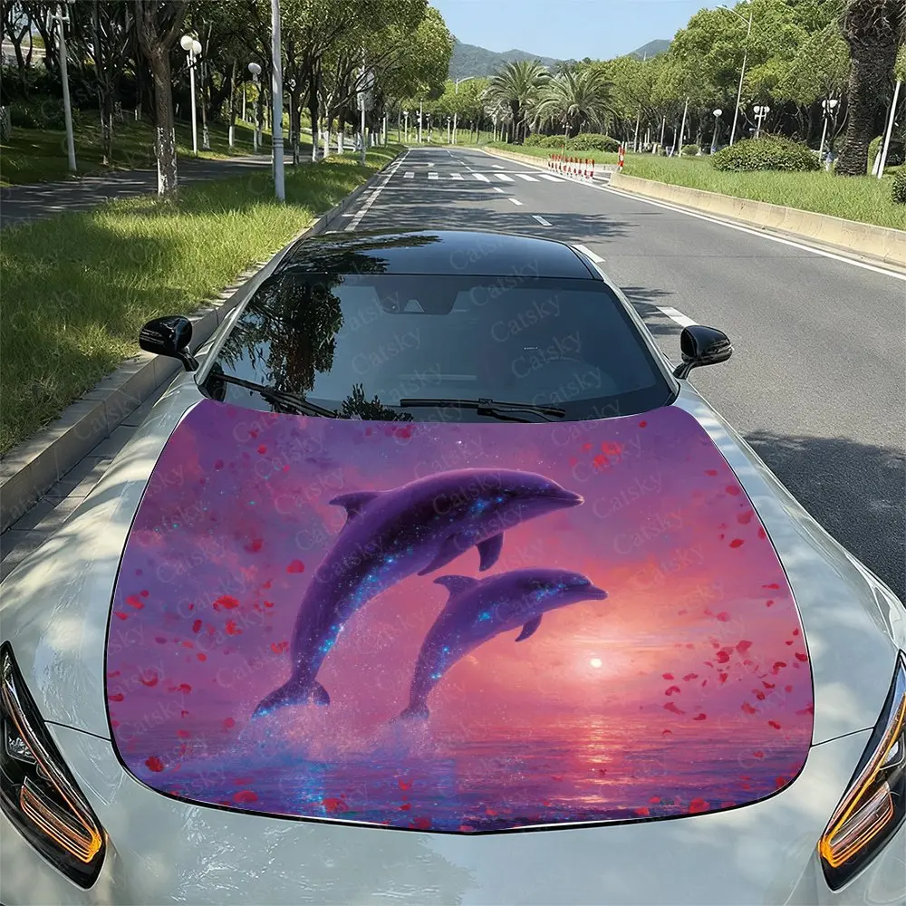Dreamy Dolphin Car Hood Sticker-self-adhesive PVC Vinyl Film, Waterproof And Scratch Resistant, Easy To Tear And Stick, Suitable
Dreamy Dolphin Car Hood Sticker-self-adhesive PVC Vinyl Film, Waterproof And Scratch Resistant, Easy To Tear And Stick, Suitable