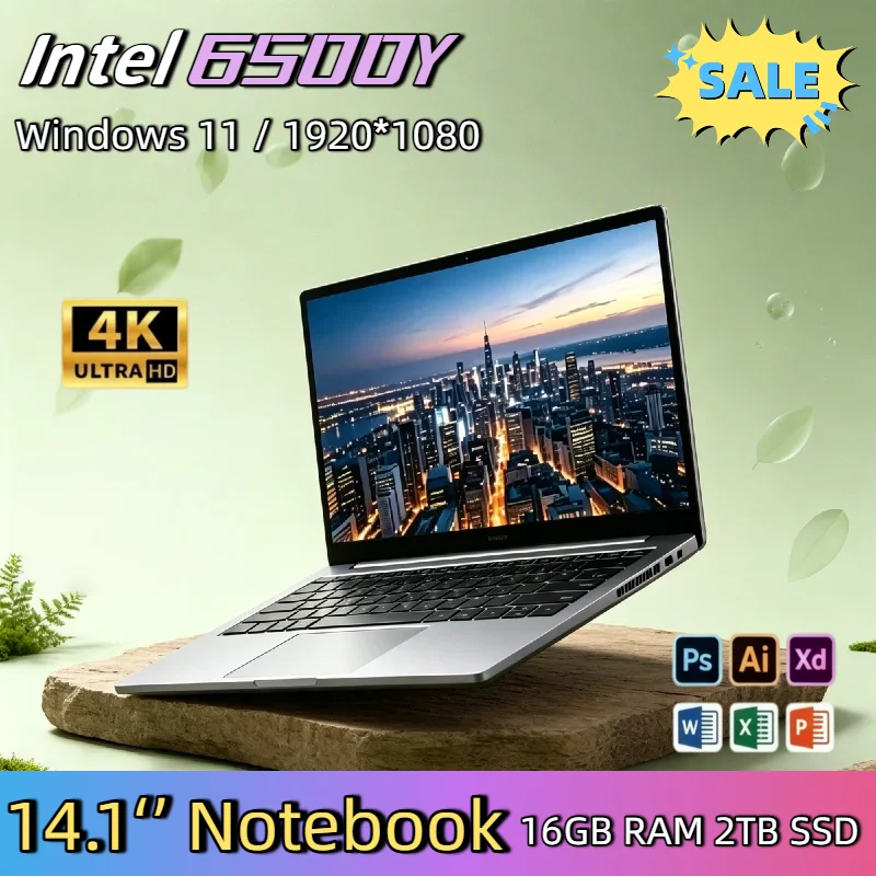 Intel 6500Y 14.1 Inch Lightweight Laptop 32GB RAM 2TB SSD 5000mAh Windows 11 Backlit Keyboard Fingerprint Business Gaming Max
Intel 6500Y 14.1 Inch Lightweight Laptop 32GB RAM 2TB SSD 5000mAh Windows 11 Backlit Keyboard Fingerprint Business Gaming Max