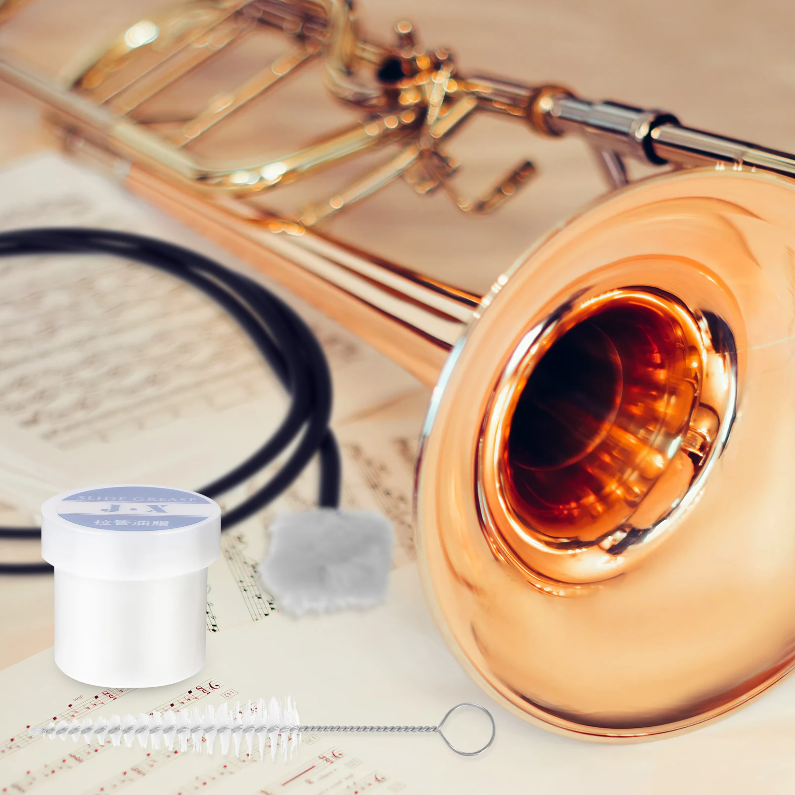 5 Pieces Trumpet Cleaning Kit Care Set for Horns Mouthpiece Brushes Cloth Cream Gloves Wind Instruments Accessories
5 Pieces Trumpet Cleaning Kit Care Set for Horns Mouthpiece Brushes Cloth Cream Gloves Wind Instruments Accessories