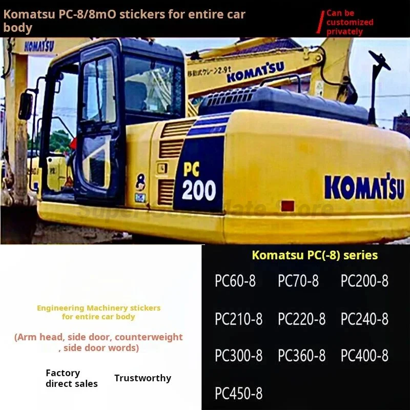 Наклейки на автомобильные этикетки, наклейки на полную мощность для Komatsu, PC60, PC70, PC130, PC160, PC200, PC210, PC220, PC240, PC360, PC450, PC8MO
Наклейки на автомобильные этикетки, наклейки на полную мощность для Komatsu, PC60, PC70, PC130, PC160, PC200, PC210, PC220, PC240, PC360, PC450, PC8MO