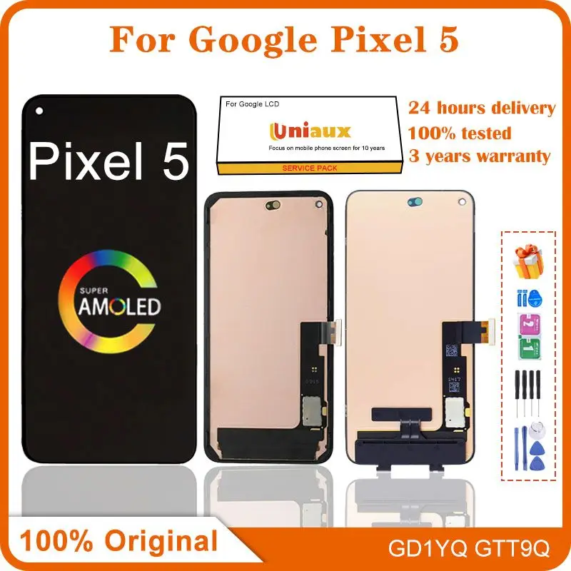 Original For Google Pixel 5 LCD GD1YQ GTT9Q Display Touch Screen Digitizer Assembly For Google Pixel 5a 5G LCD Replacement
Original For Google Pixel 5 LCD GD1YQ GTT9Q Display Touch Screen Digitizer Assembly For Google Pixel 5a 5G LCD Replacement
