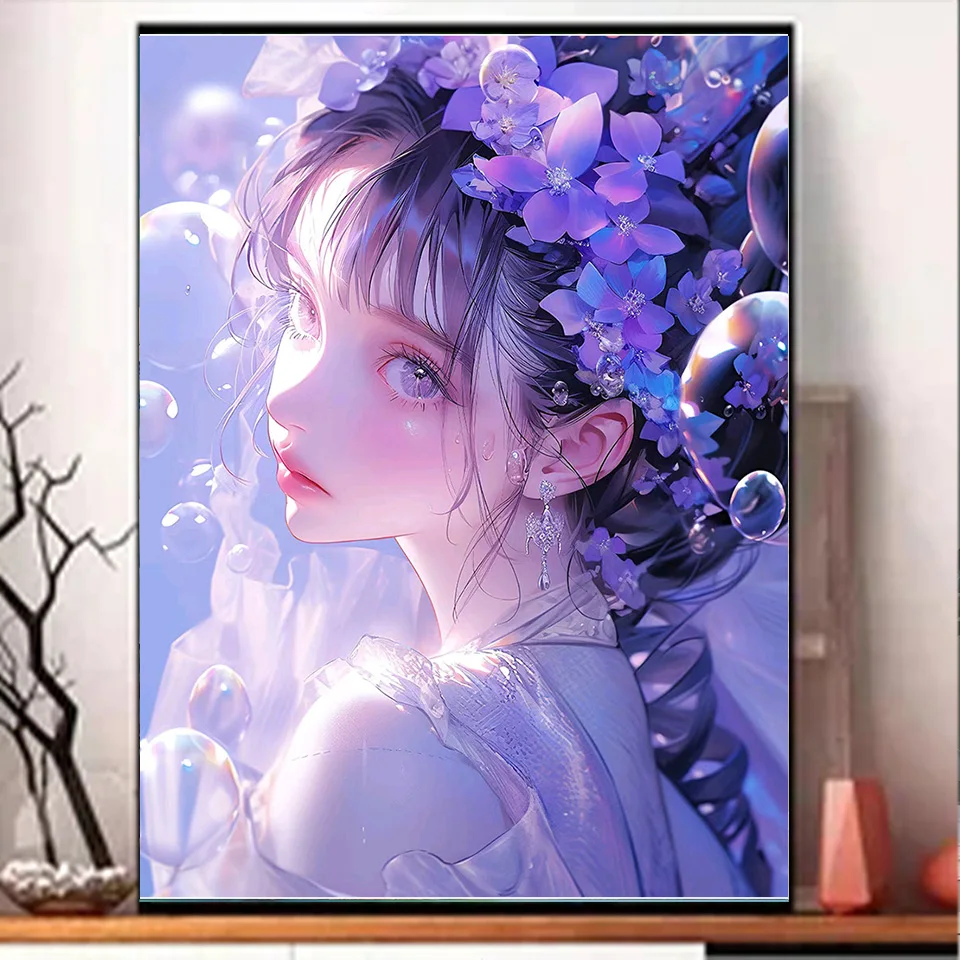 5D DIYZ Diamond Painting Dreamy Cartoon Purple Girl Mosaic Diamond Cross Embroidery Set Living Room Decoration Picture
5D DIYZ Diamond Painting Dreamy Cartoon Purple Girl Mosaic Diamond Cross Embroidery Set Living Room Decoration Picture